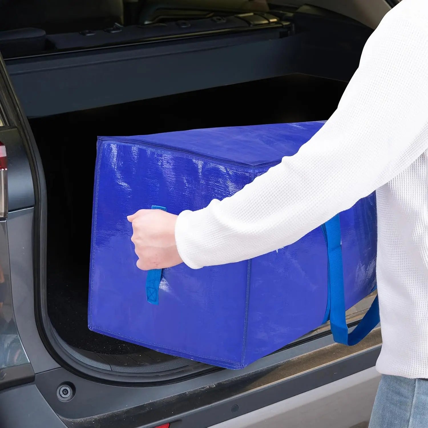 Heavy Duty Polyester Solid Storage Bags — Black | KIMLUD