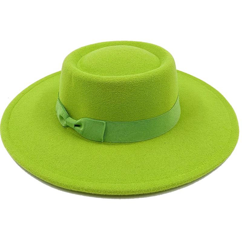 Sombrero Raised Top Fedora Hat 2023 New European and American Fedora Hat Jazz Hat Men's Round Top Hat New Wholesale Sombrero