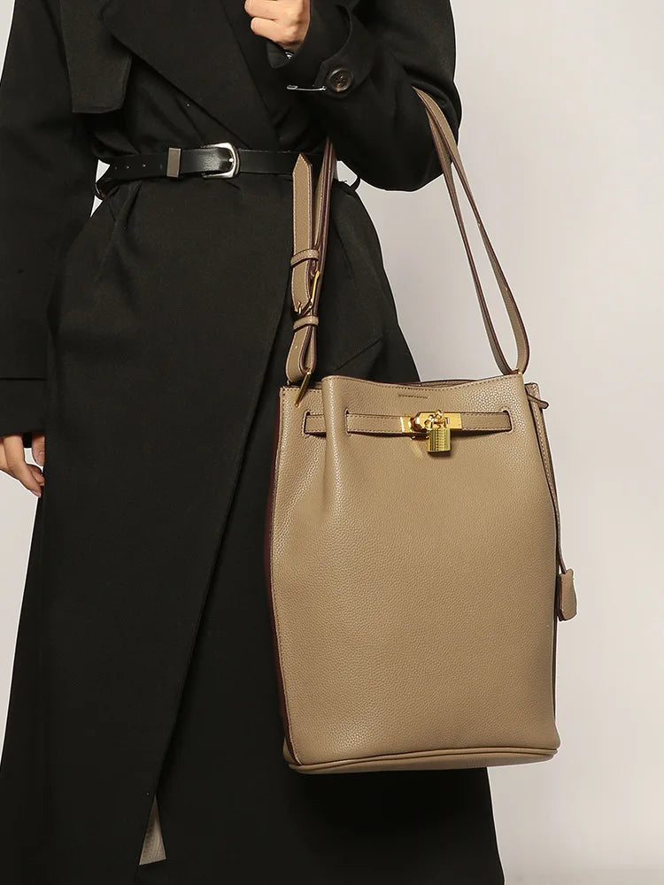 Luxury Designer Tote Bag for Women - Spacious Leather Work Bag with Zipper Closure & Removable Shoulder Strap
