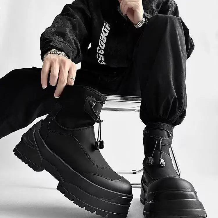 Motorcycle Boots – Non-slip Safety – Canvas Lining – Black | KIMLUD
