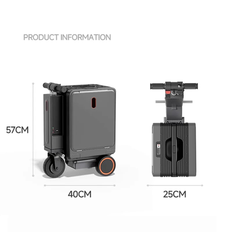 Aluminum Alloy Luggage Trolley Electric Drive Mobility — Multicolor | KIMLUD