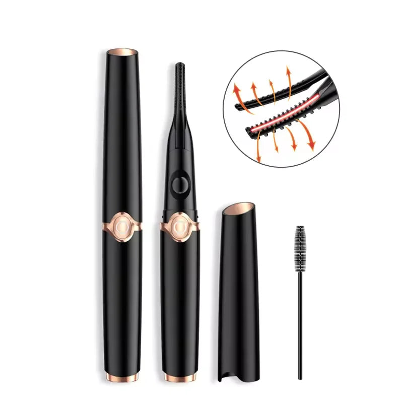 Electric Heated Eyelash Curler USB Rechargeable Eyelash curler Quickly heats natural Eyelash curler long-lasting makeup tool
