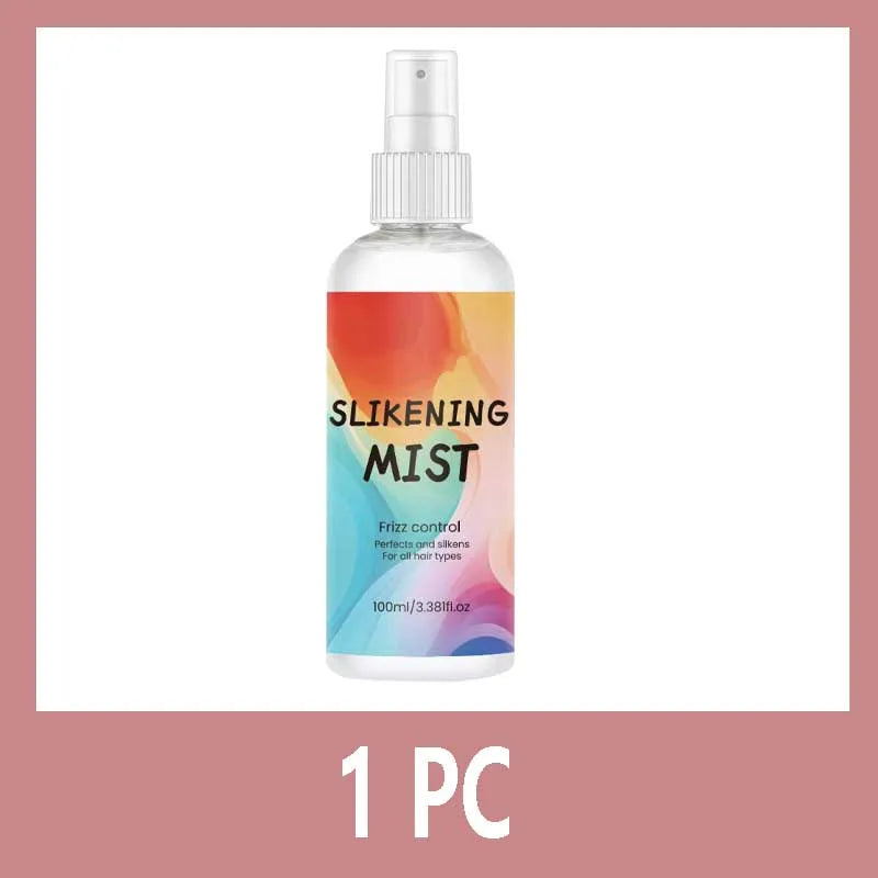 Silk Therapy Hair Spray Silkening Thermal Shield For Curly Texture — Clear | KIMLUD