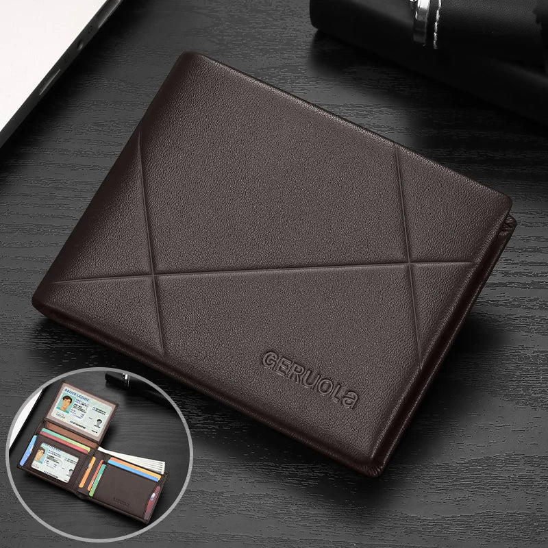 Men's Wallet – RFID Protection – Genuine Leather | KIMLUD