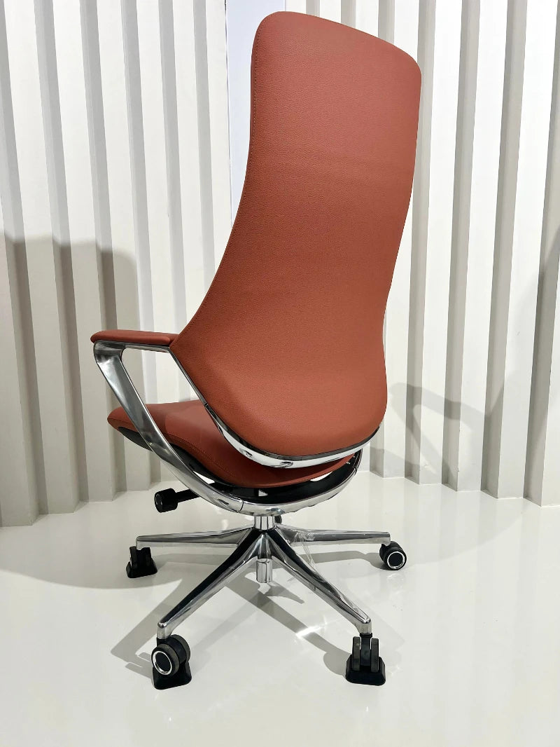 Premium Leather Office Chairs — Blush Pink | KIMLUD