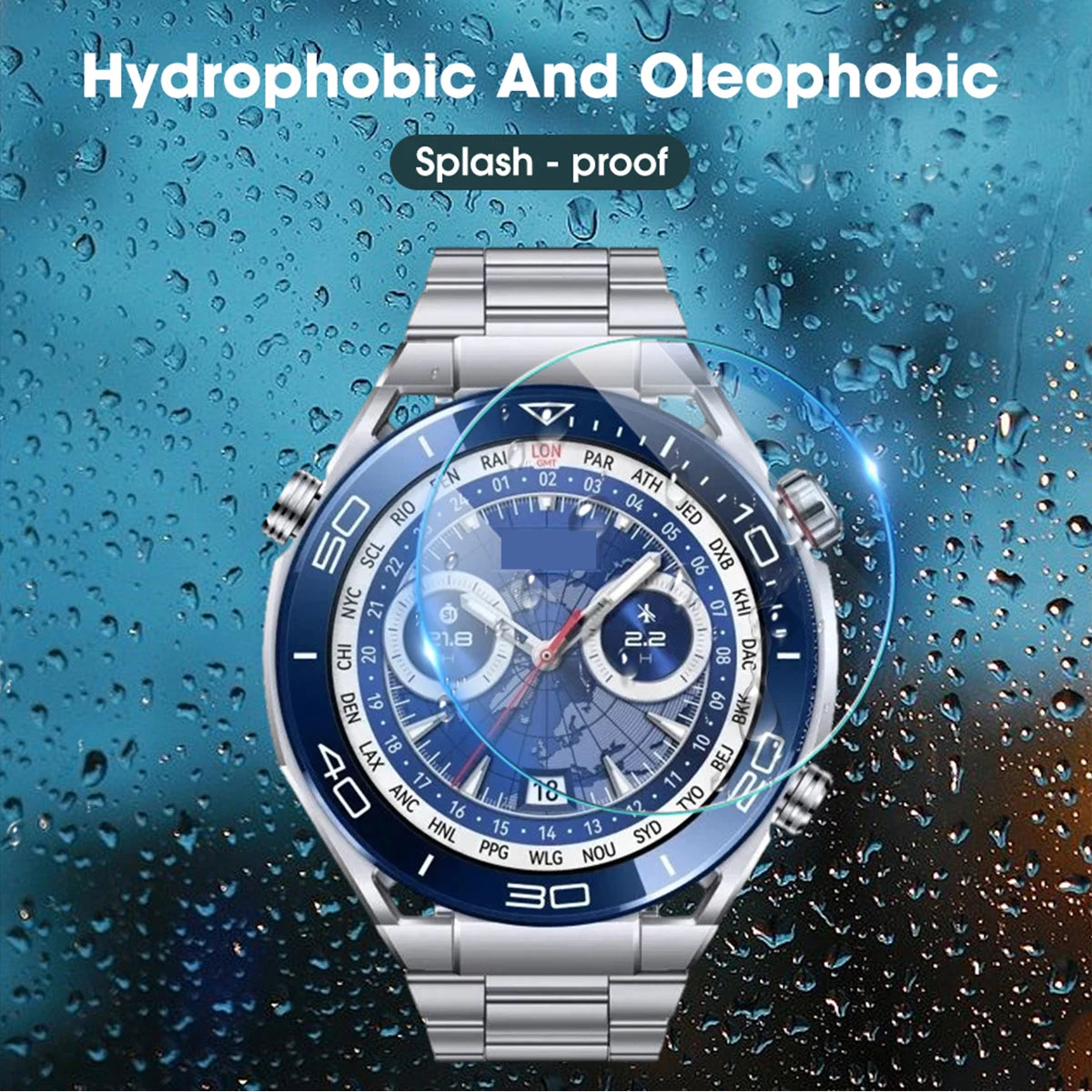 Tempered Glass For Huawei Watch Ultimate Smartwatch Accessories Anti Fingerprint Screen Protector For Huawei Watch Ultimate