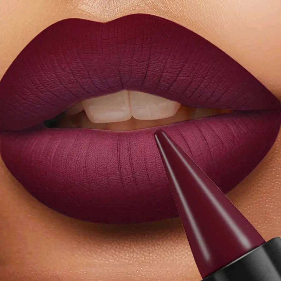 15-colors-sexy-red-lipstick-pen-waterproof-matte-contour-tint-lipstick-long-lasting-lip-glaze-brown-lipliner-pencil-lip-makeupkimludkimlud-35568642