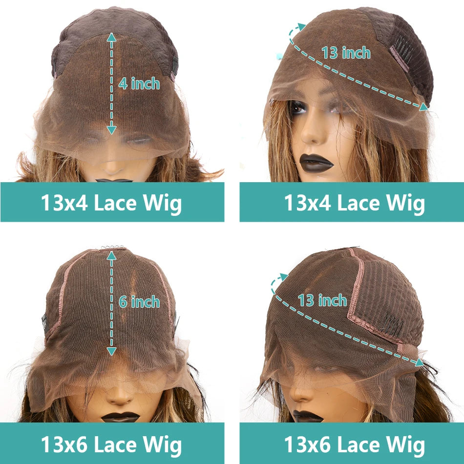 Lace Front Wig – 13x6 HD Lace Front – Human Hair – P4/27 Ombre | KIMLUD