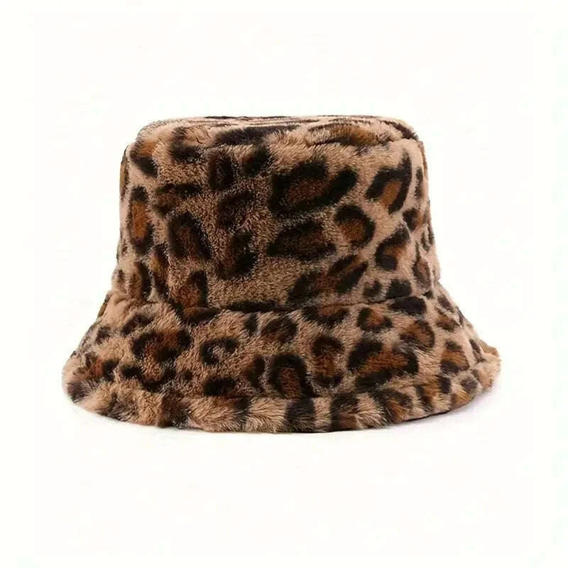 stylish-leopard-print-bucket-hat---soft-polyester-fleece-fisherman-cap-ightweight-sun-shade-winter-fashion-accessory-for-womekimludkimlud-35572761