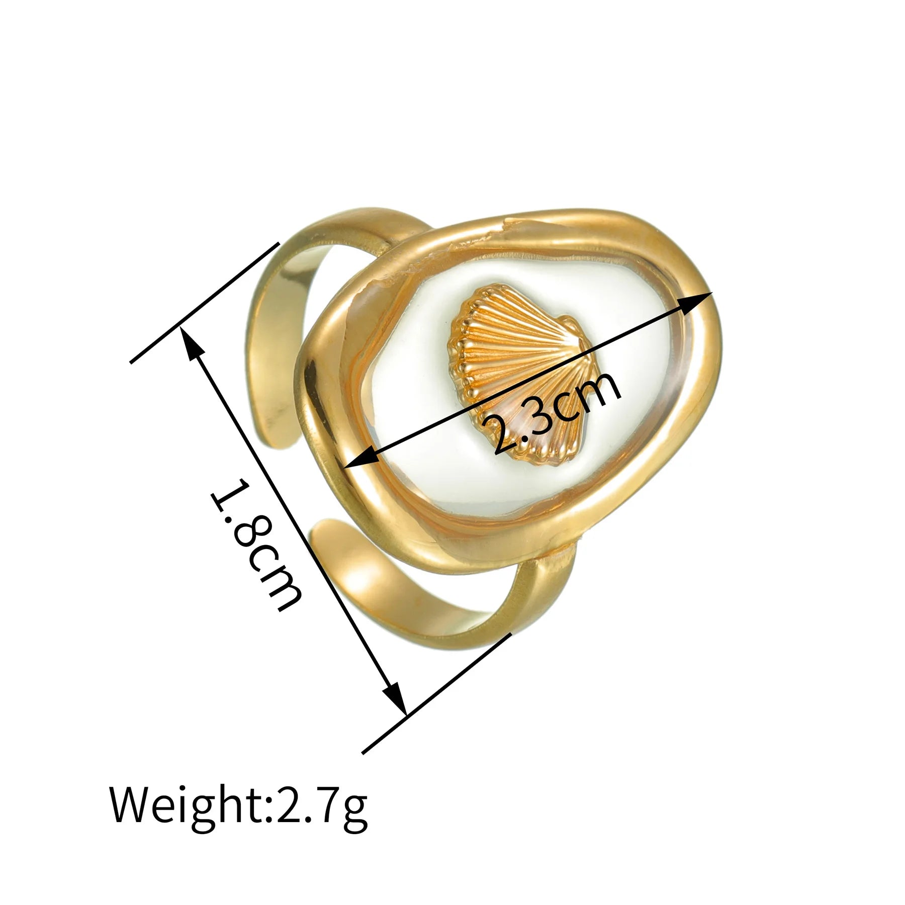 Freeteeme Vintage Palm Grip Wide Big Ring 2024 Adjustable Stainless Steel Hand Hug Ring for Women Men Gold Plated Male Jewelry