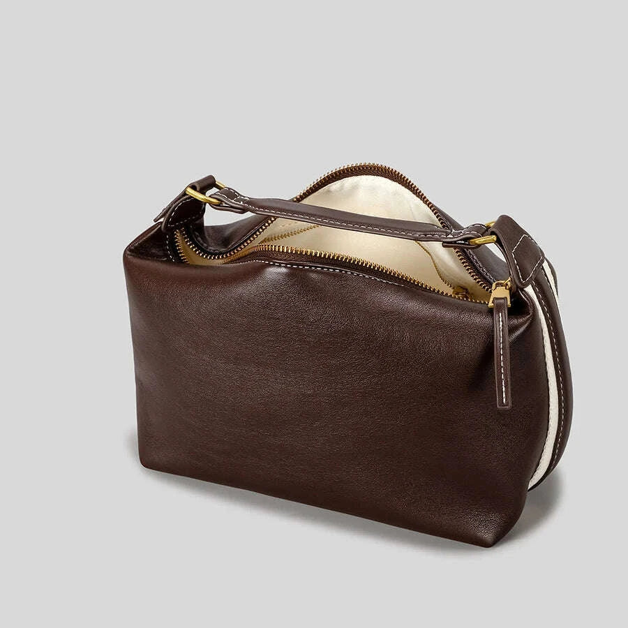 KIMLUD, Vintage Box Women Handbags Luxury Designer Women Shoulder Bags Wide Strap Crossbody Bag Trend Small Female Purses 2025, KIMLUD Womens Clothes