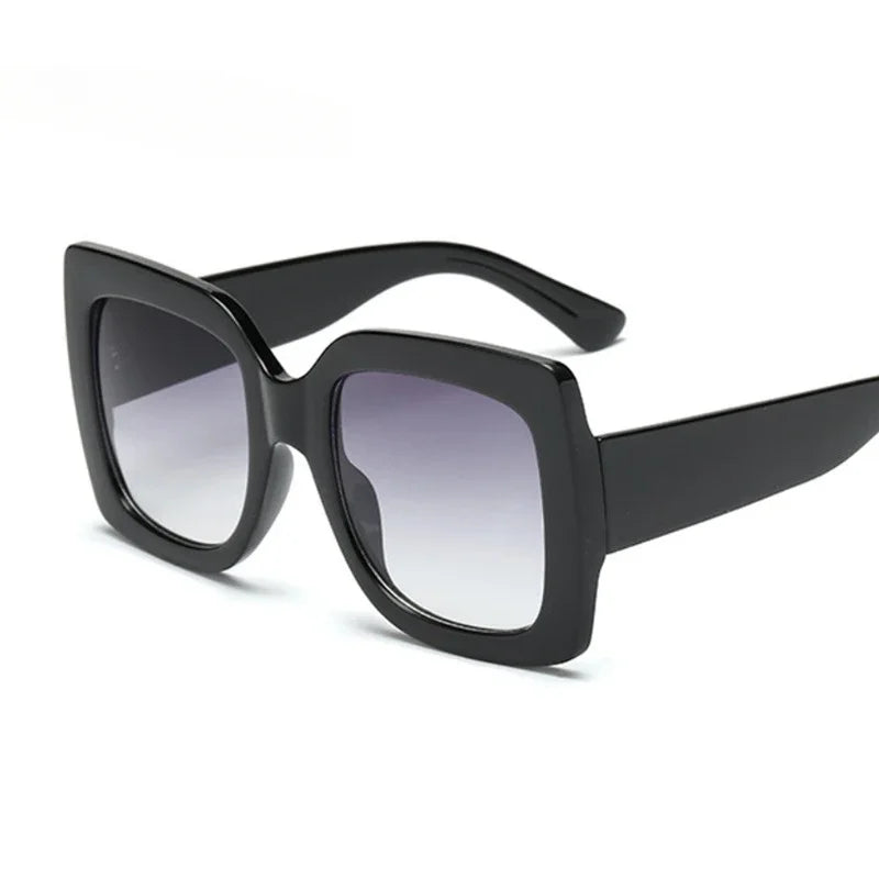 Oversized Glitter Plastic Sunglasses — Multicolor | KIMLUD