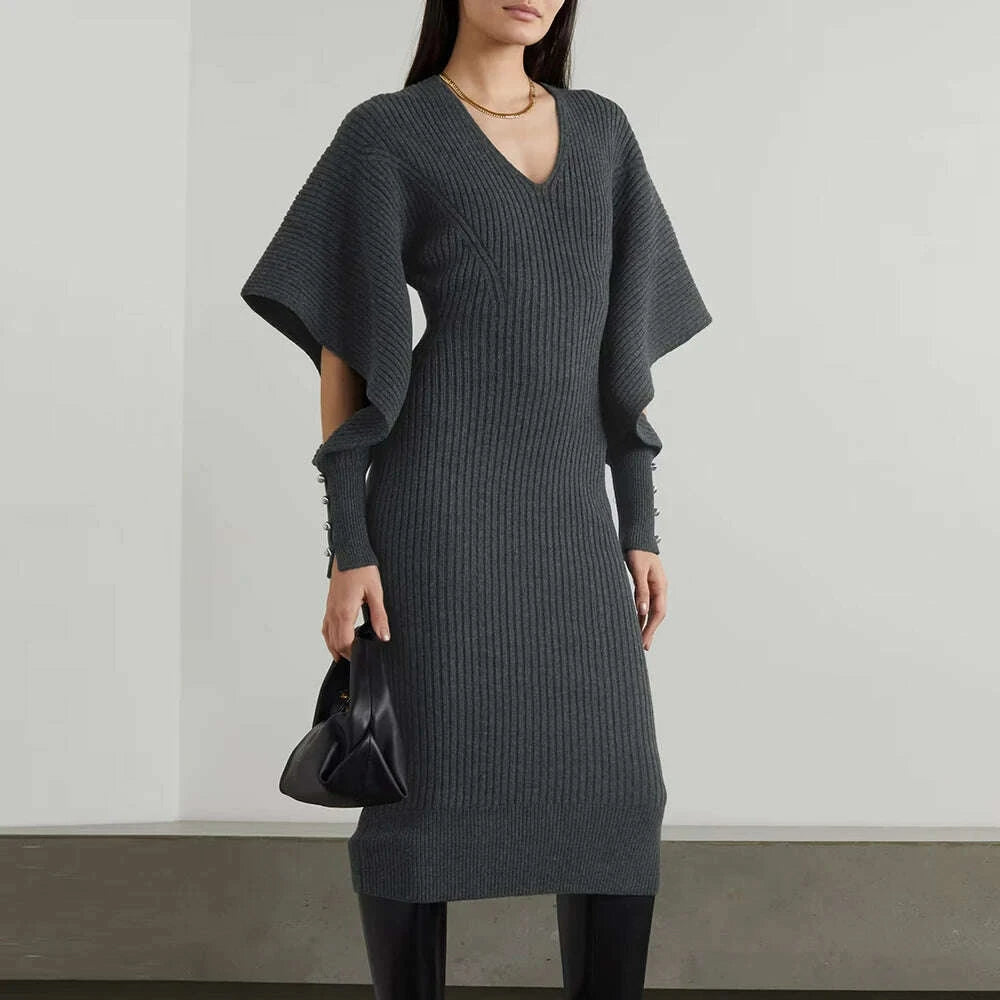 vgh-solid-hollow-out-minimalist-dress-for-women-v-neck-long-sleeve-high-waist-knitting-spliced-buttons-dresses-female-clothing-kimlud-kimlud-33910581
