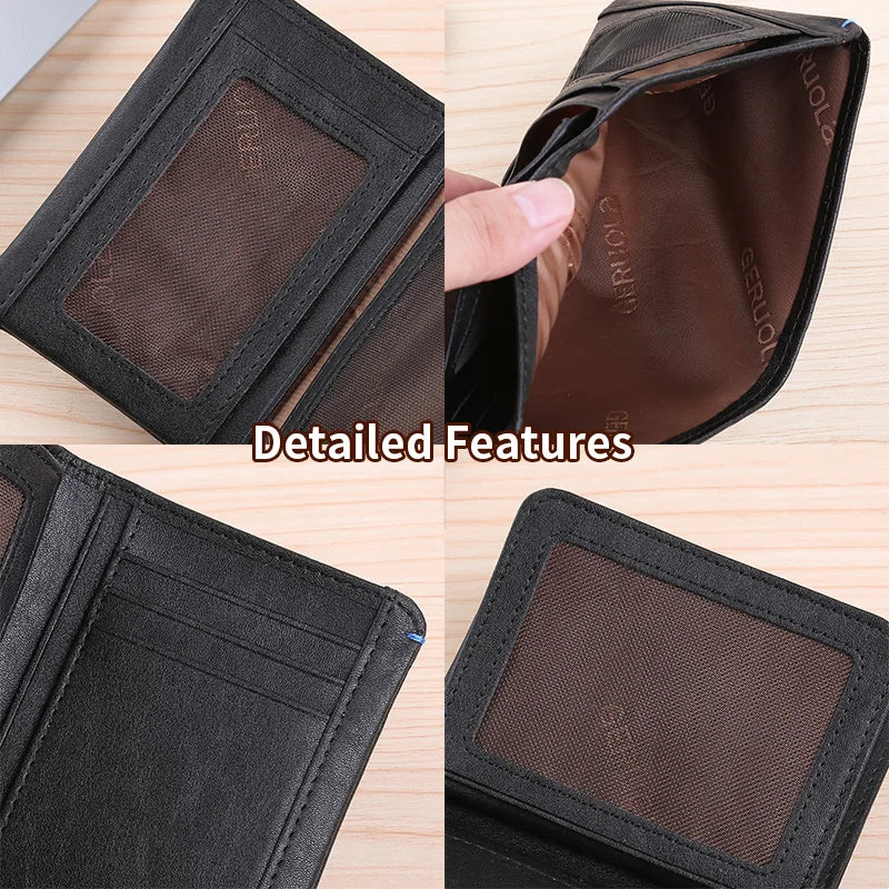 Wallet - RFID Blocking - Genuine Cow Leather - Card Slots | KIMLUD