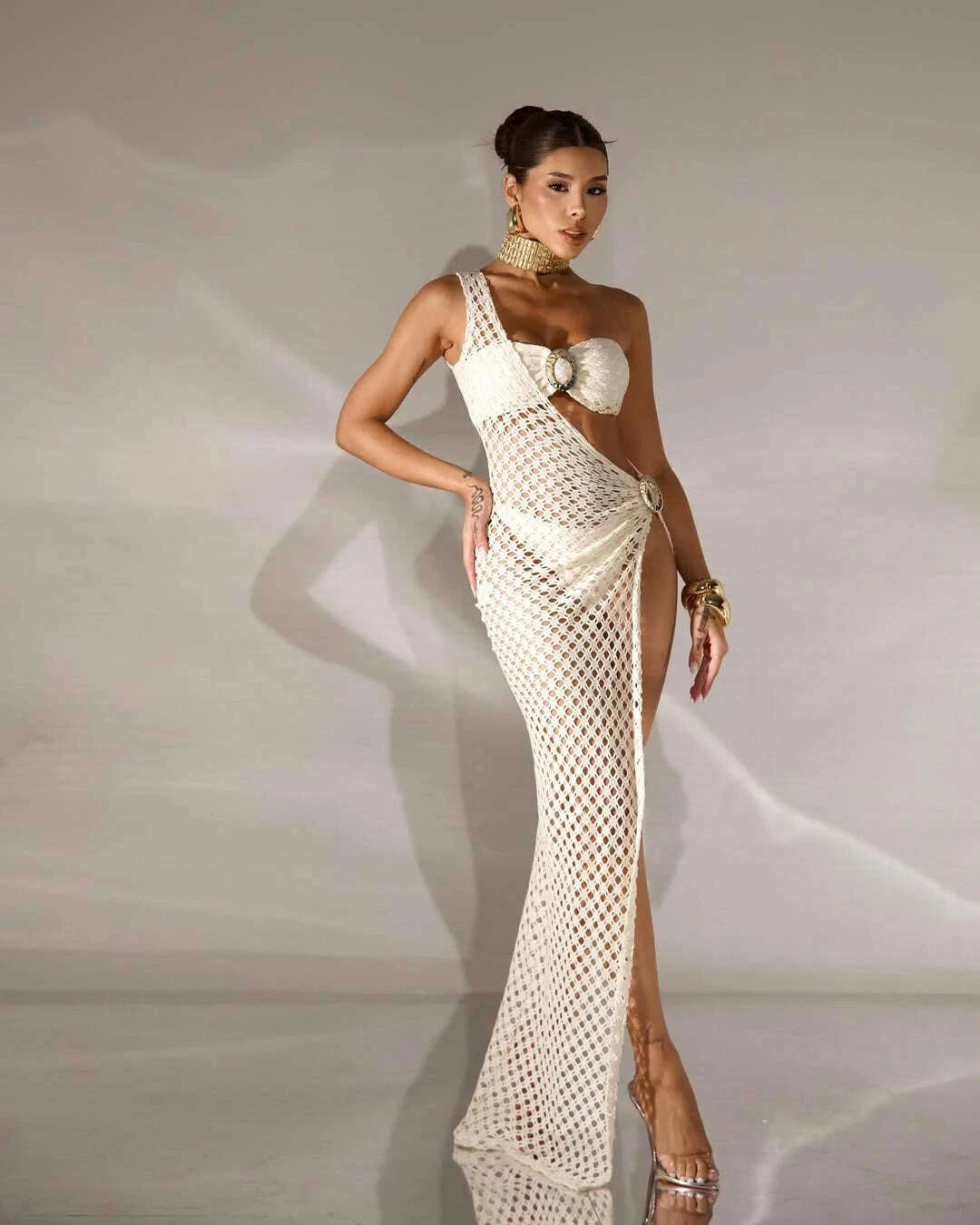 KIMLUD, 3 Pieces Bikini 2026 Sexy Women Swimsuits Female Swimwear Solid Mesh Bikini Set Biquini Swimming Suit Bathing Suit Beachwear, KIMLUD Womens Clothes