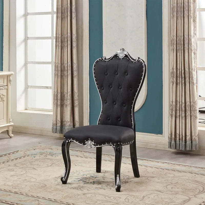 Solid Wood Chairs European Light Luxury — Natural | KIMLUD