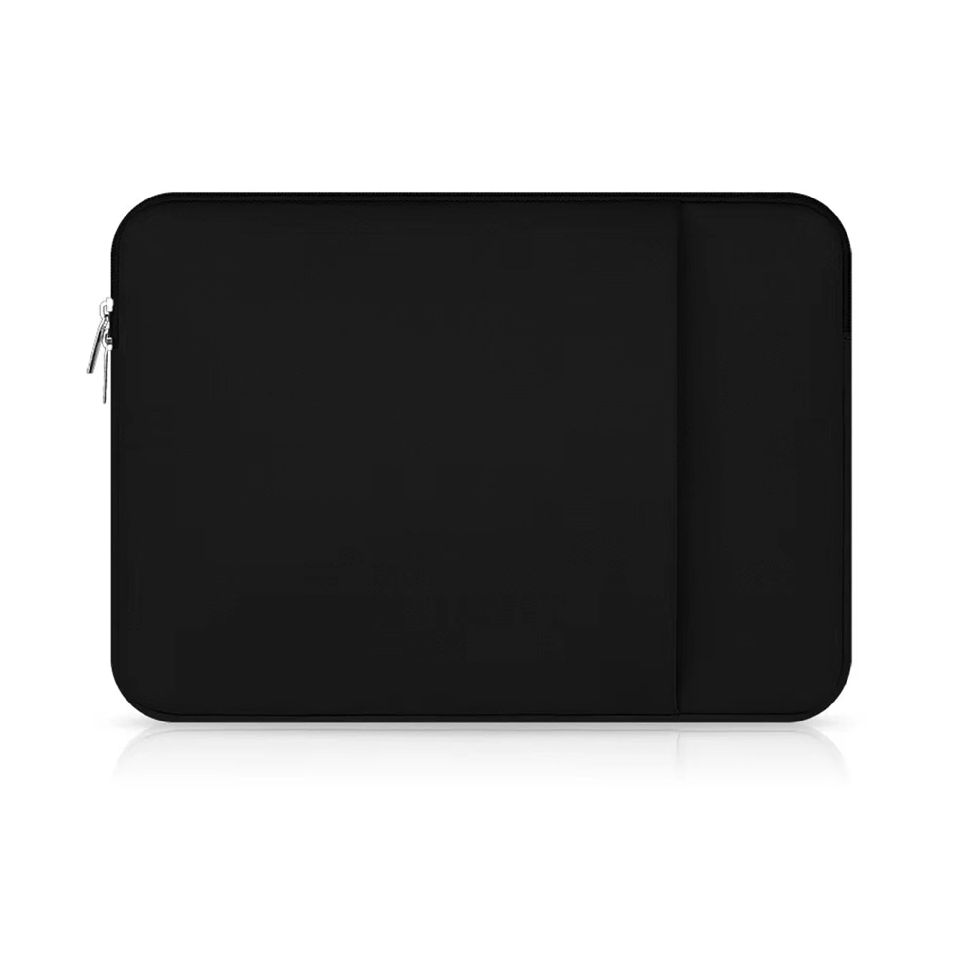 Cotton Laptop Inner Bag Liner Sleeve With Front Pocket For Power — Soft Pink | KIMLUD