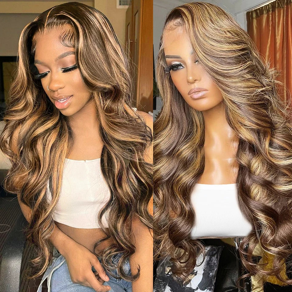 Lace Front Wig – 13x6 HD Lace Front – Human Hair – P4/27 Ombre | KIMLUD