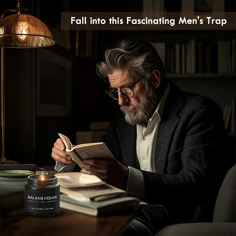 For Men's aromatherapy candles, men's candle set, home aromatherapy candles, men's gifts, 1 or 4-piece set of men's candles, Bal
