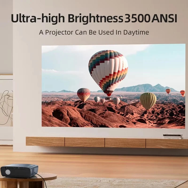 Super Bright 4K Projector with Android TV, Netflix 4K Support, Dolby Audio, Outdoor & Home Theater, Day & Night Use, Dust Proof