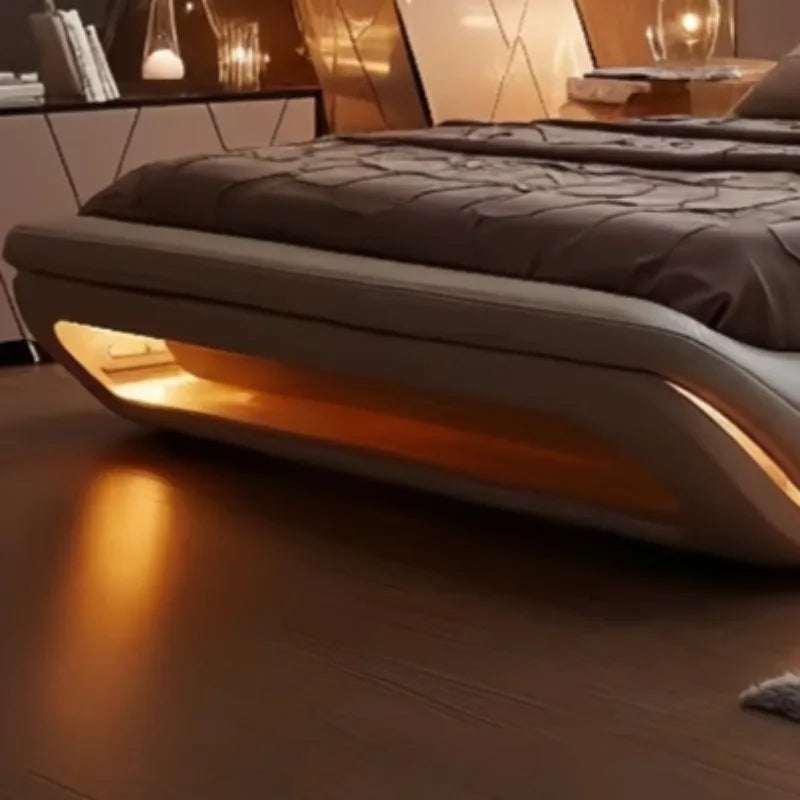 Bed Frame – Luxurious European Style – Fabric | KIMLUD