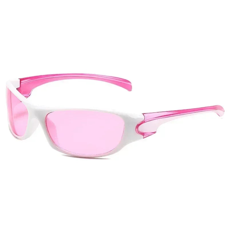 New Punk Y2K Sunglasses Women Goggle Luxury Brand Wrap Square Sun Glasses 2000'S Shades Eyewear UV400 Female Designer Eyeglasses
