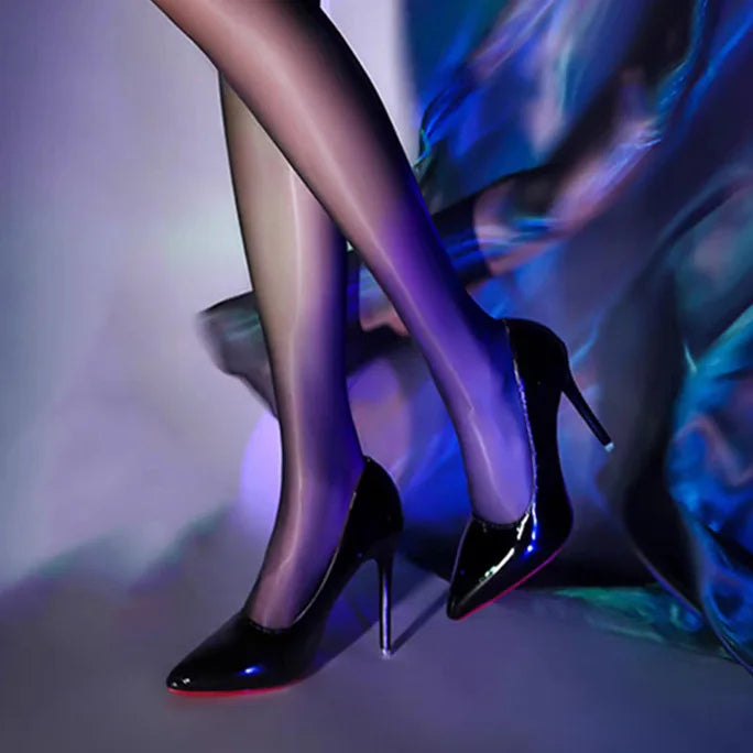 Heels – Pointed Toe – Patent Leather – Red | KIMLUD