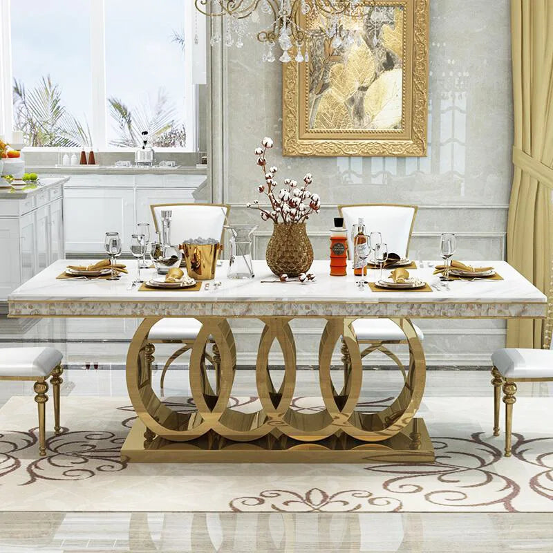 Home Furniture Luxury Modern Dining Room Sets Dining Table and Chairs Dining Table Sets Comedores Mesa De Comedor