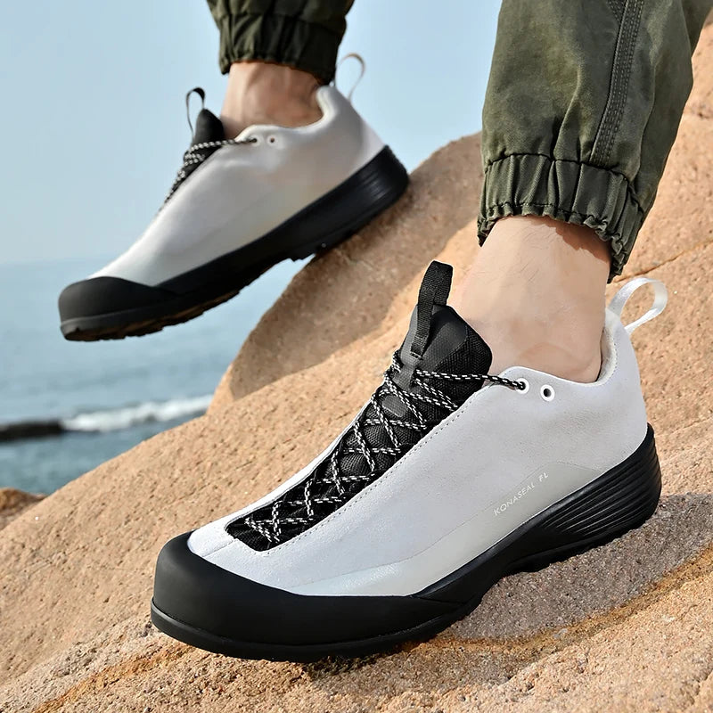 Men's Hiking Shoes – Waterproof – Leather – Lace-Up | KIMLUD