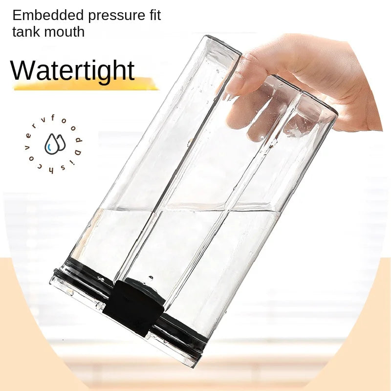 Acrylic Storage Jars Set Airtight Moisture Proof Pantry Organizer For Grains Pasta Spices — Clear | KIMLUD