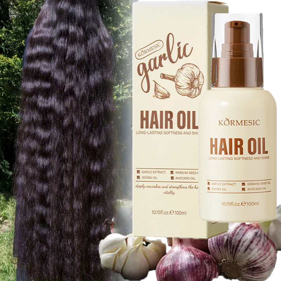 Garlic-Infused Oil Hair Growth Treatment For Damaged Roots And Thinning Hair — Cream | KIMLUD