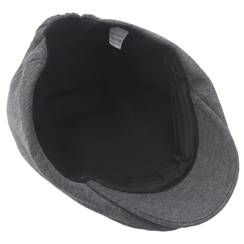 Retro Wool Cap Winter Classic Silhouette — Black | KIMLUD
