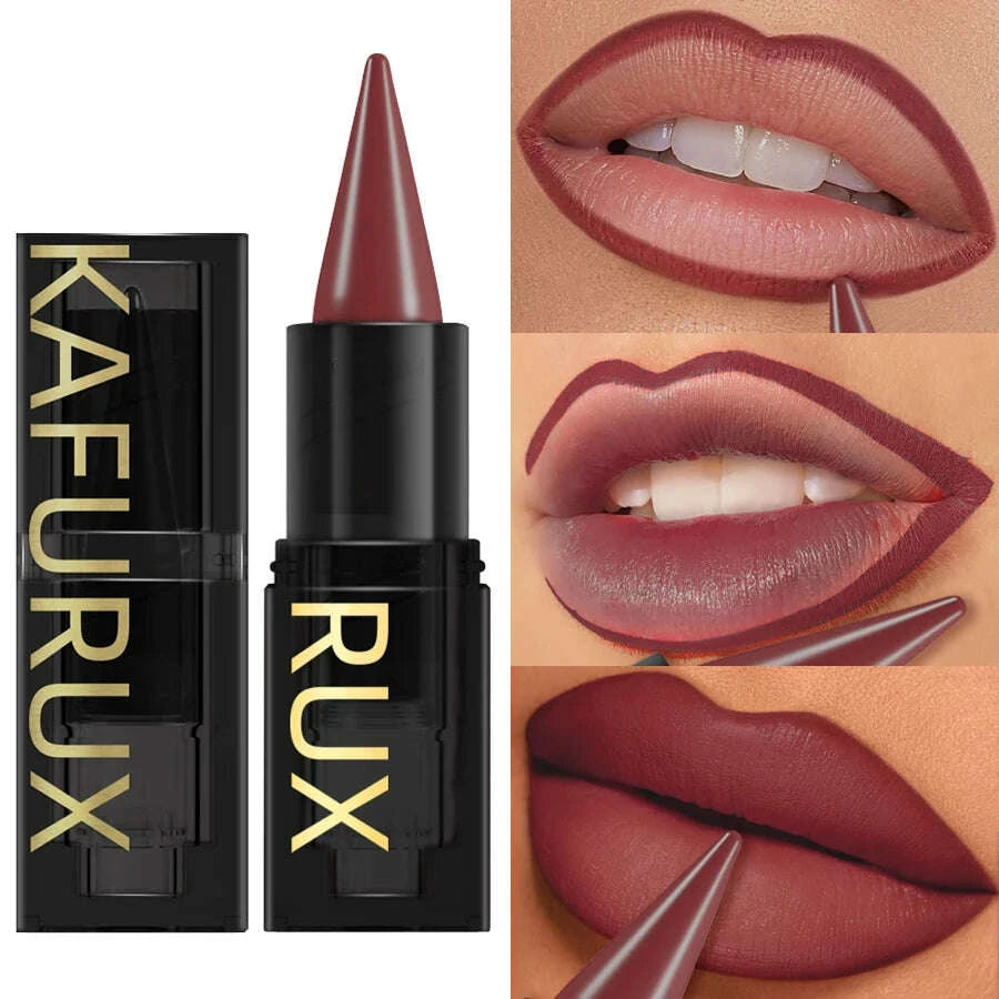 15-colors-sexy-red-lipstick-pen-waterproof-matte-contour-tint-lipstick-long-lasting-lip-glaze-brown-lipliner-pencil-lip-makeupkimludkimlud-35568639
