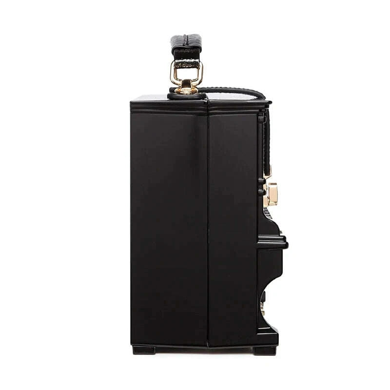 KIMLUD, High Quality Women Pu Leather Handbags Fashion Piano Shape Shoulder Travel Bag Luxury Ladies Small Box Crossbody Bags for Women, KIMLUD Womens Clothes