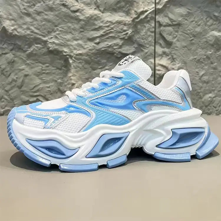 Men's Chunky Sneaker – Height Increasing – Leather Fabric | KIMLUD