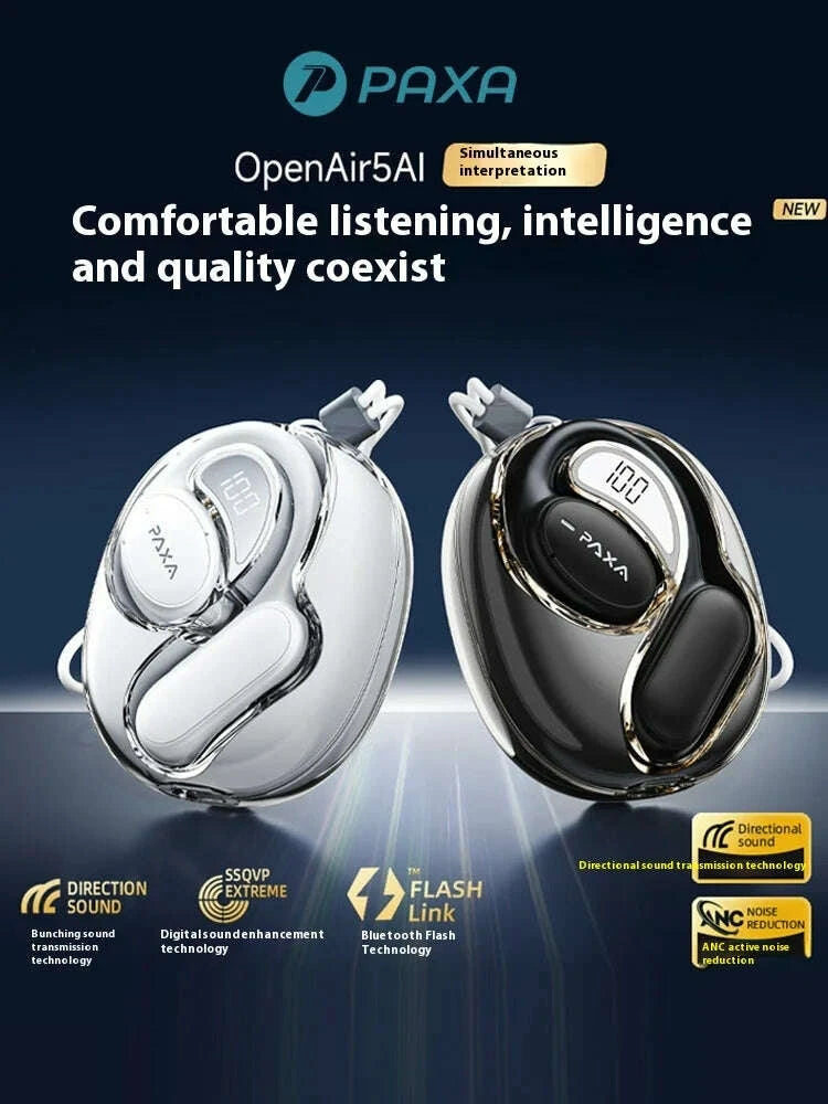 paxa-openair5-ai-ai-intelligent-bluetooth-earphones-translation-128-languages-minutes-meeting-hanging-ear-type-headsets-customkimludkimlud-35565586