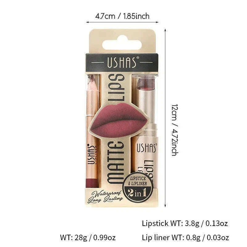 ushas-12-color-lip-liner-lipstick-set-easy-coloring-matte-lipstick-long-lasting-nude-red-lipstick-kimlud-kimlud-33921756