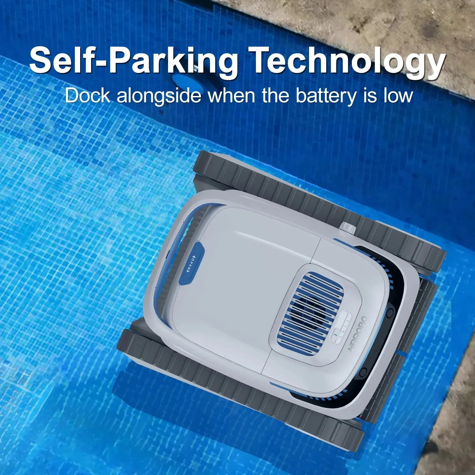 AIRROBO Pool Cleaner Robot - 120 Min Runtime, Wall Climbing, Cleans Floors/Walls/Waterline for Inground & Above Ground Pool
