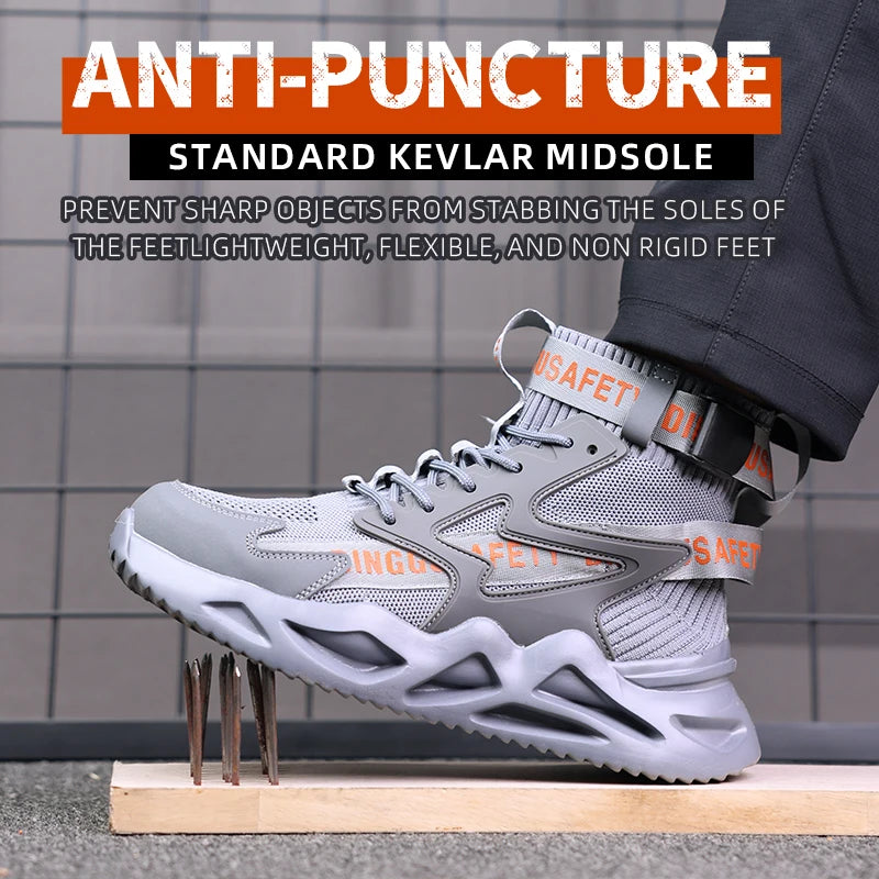 Work Safety Boots – Steel Toe Cap – Fabric Upper – Men | KIMLUD