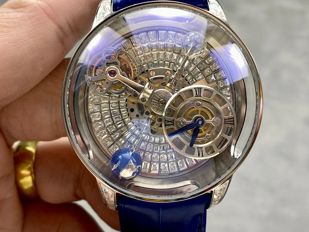 Creative Starry Sky Rotating Earth Globe Men's Automatic Mechanical Watch
