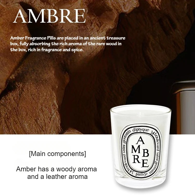 KIMLUD, 70g Classic Aromatherapy Candle Fig Natural Plant Essential Oil Amber Scented Candle Home Tuberose Fragrance Decoration Gift, KIMLUD Womens Clothes