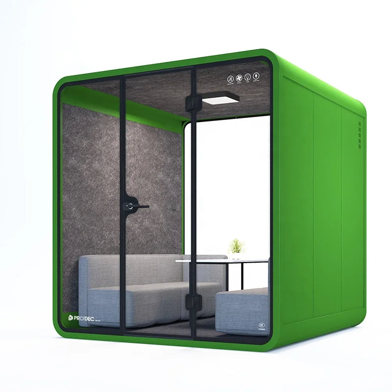 Meeting Pod – Soundproof Booth – Aluminum Frame | KIMLUD