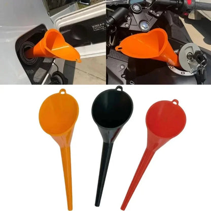 Oil Funnel - Long Stem Anti-Splash Plastic Auto Fuel Filling Tool | KIMLUD