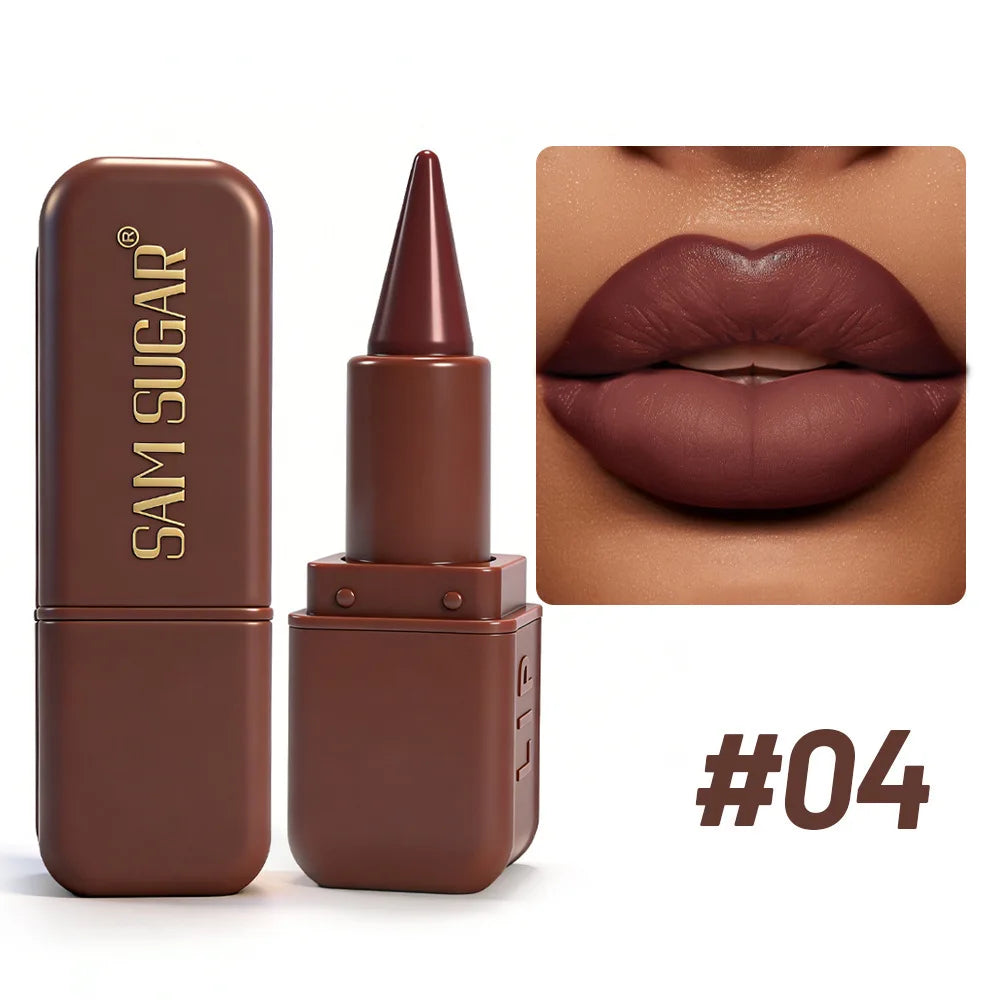 Lipstick – Waterproof Long Lasting Pigment – Lipstick – Chocolate Brown | KIMLUD