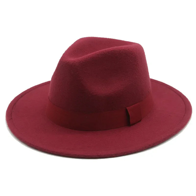 Fedora Hat – Unisex Decorative – Cotton-Polyester | KIMLUD