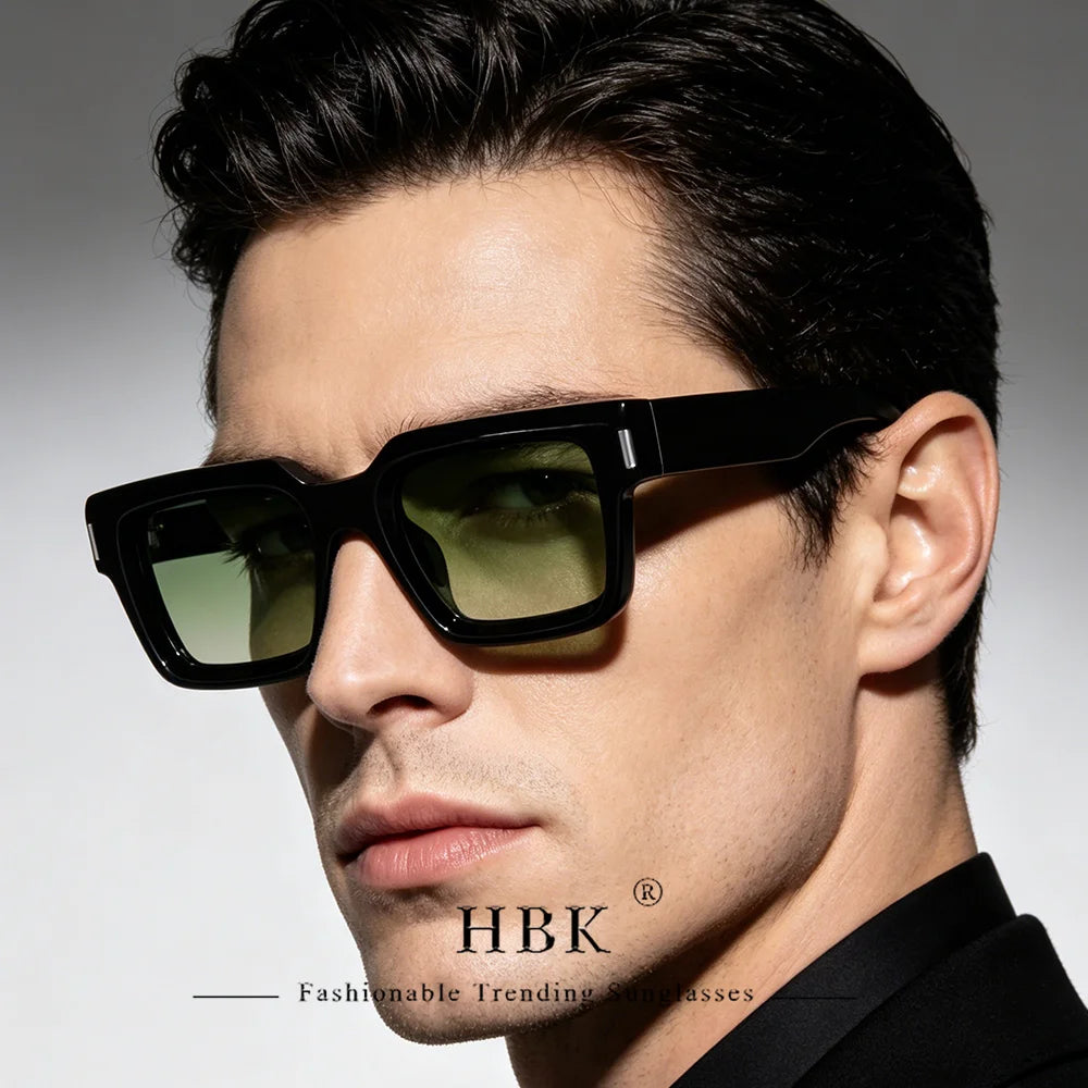 Punk Vintage Square Sunglasses Small Frame — Black | KIMLUD