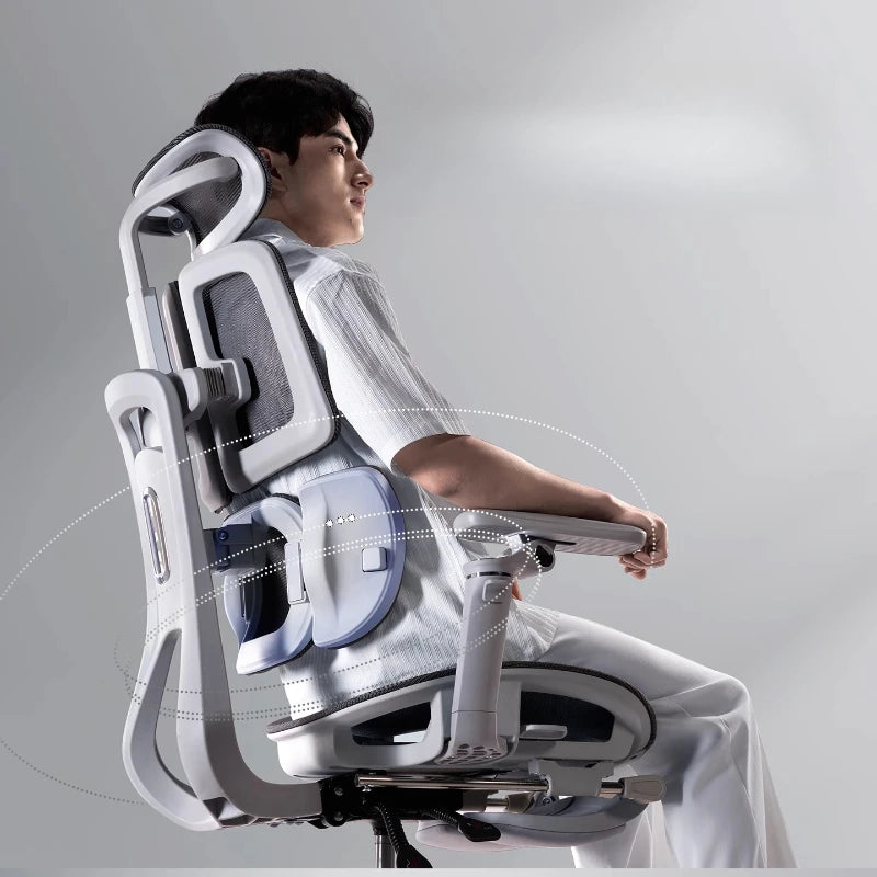 Mesh Executive Office Chair Ergonomic Adjustable — Cool Gray | KIMLUD