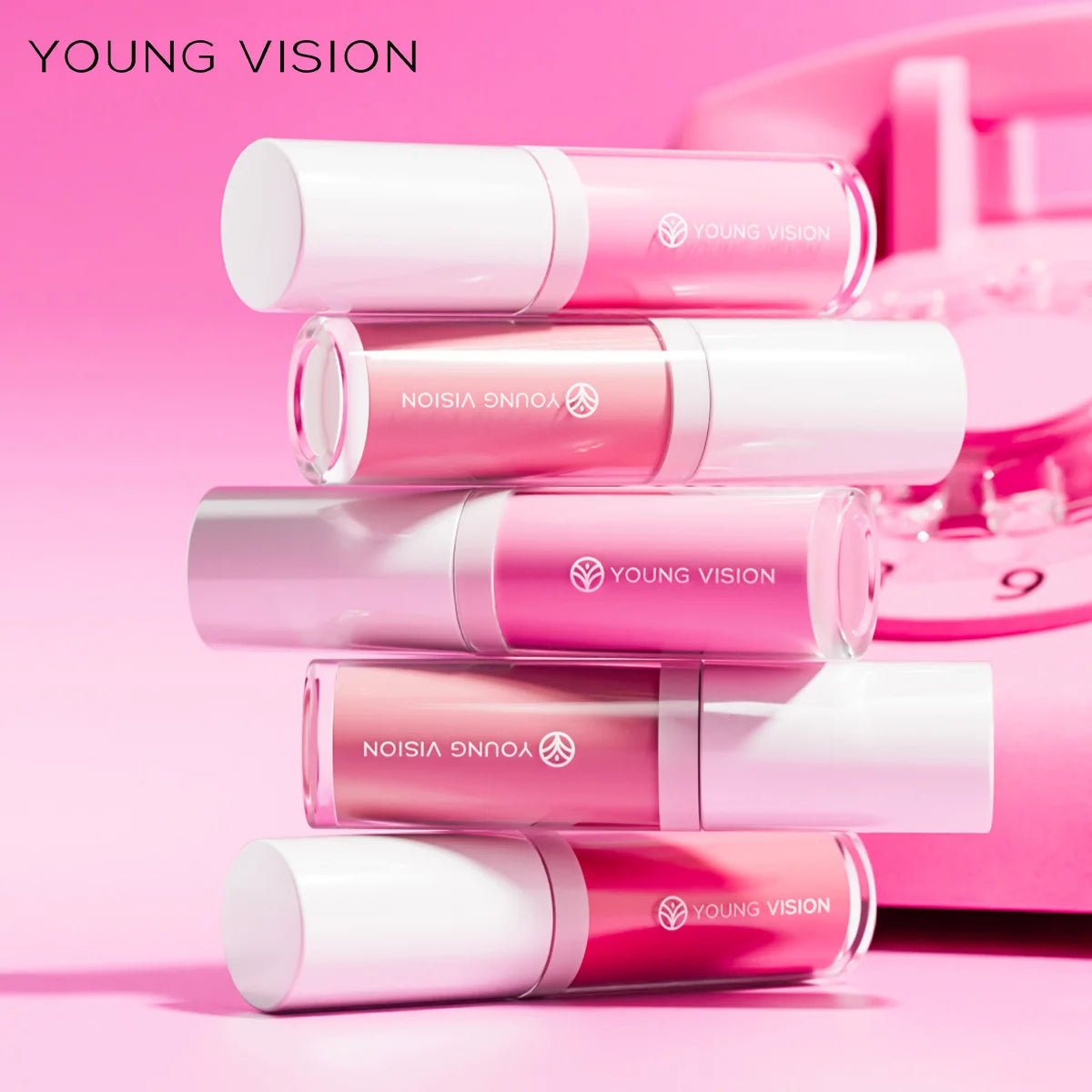 YOUNG VISION 3 Colors Lightweight Moisturizing Liquid Blush for Lips & Cheeks Highlighting & Color Showing Blush