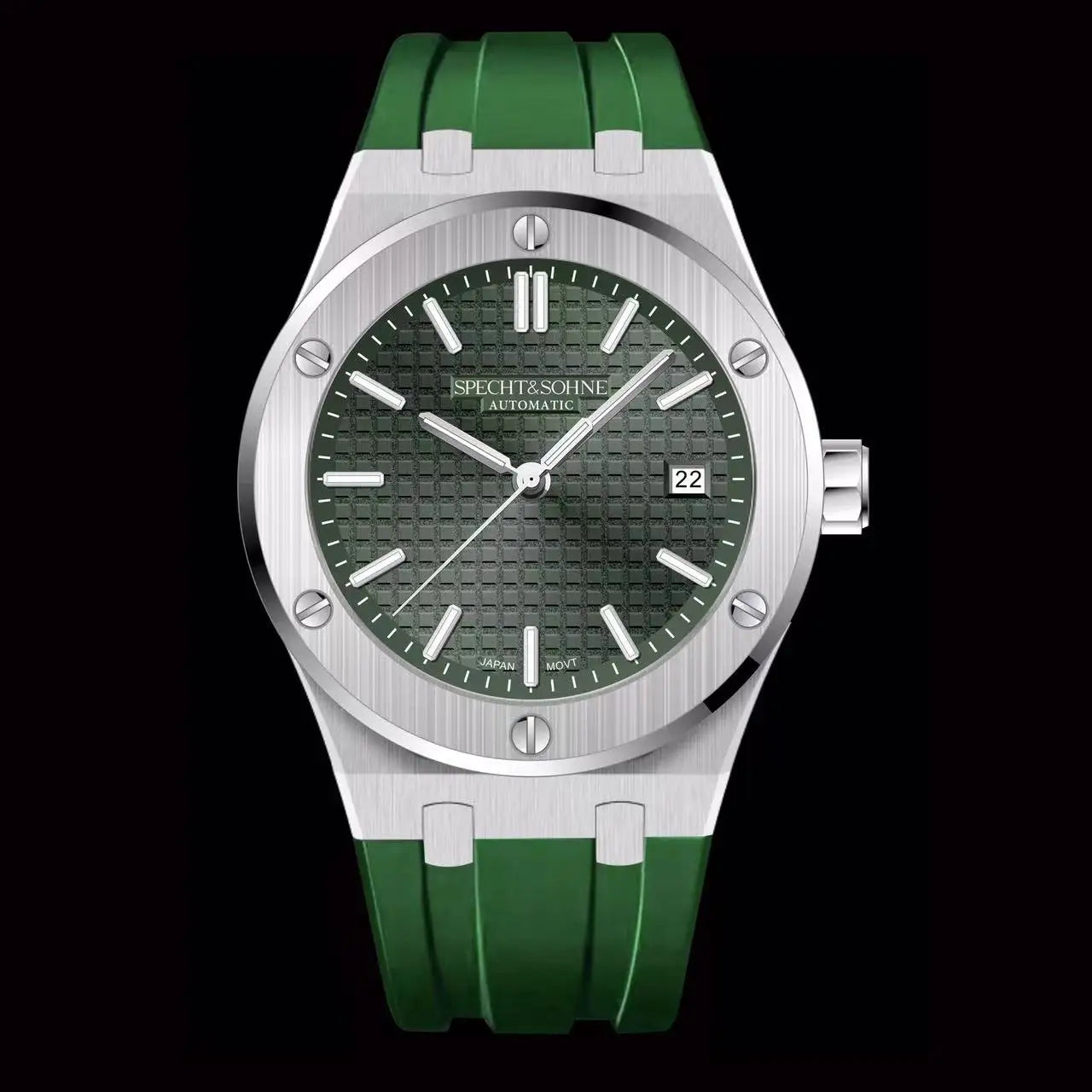 Specht&Sohne New 40MM Mechanical Watch For Men Grey Color Sports Wristwatch Japan Miyota 8215 Automatic Watch 50M Waterproof