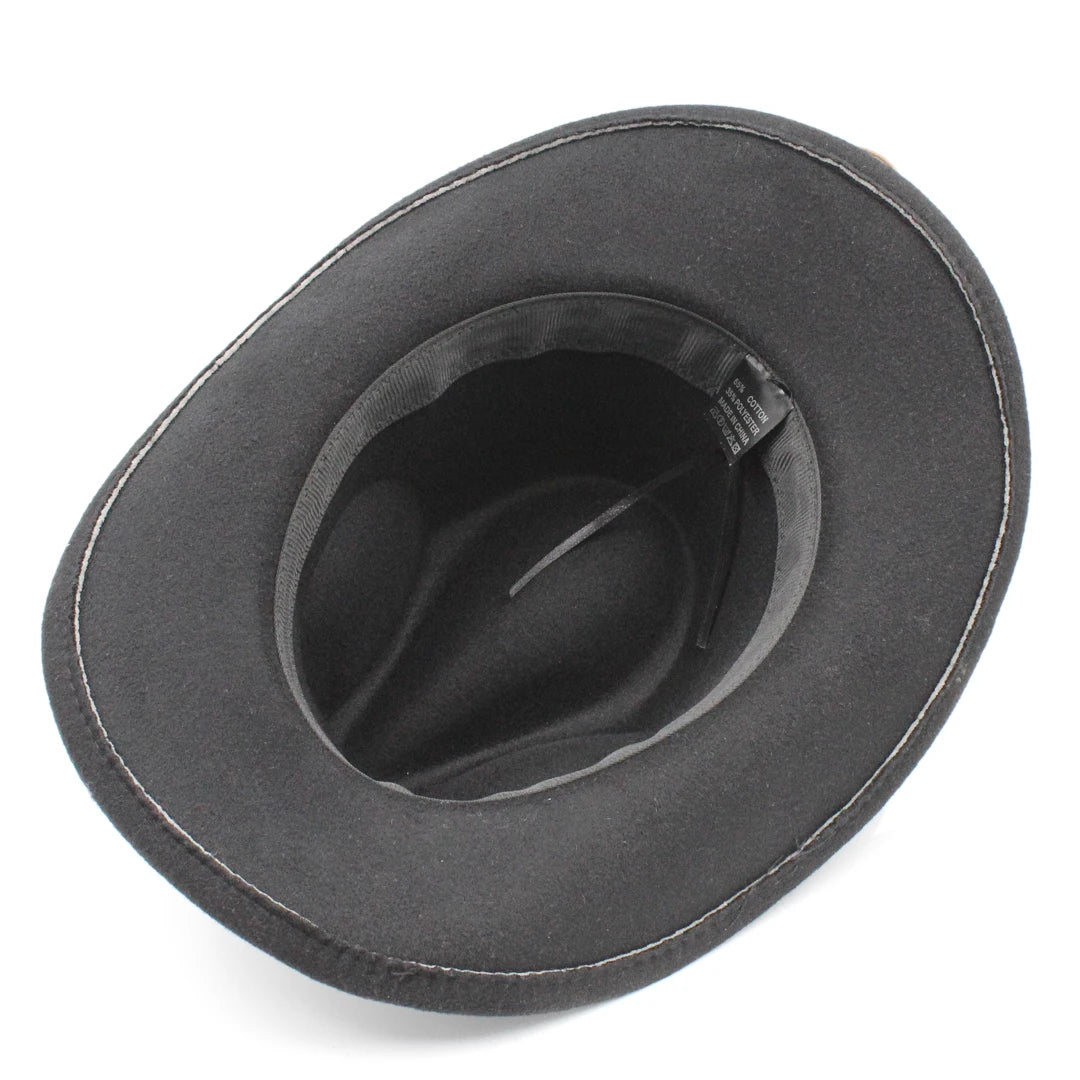 Cotton-Polyester Western Cowboy Hat Unisex Kids Costume Accessory for Halloween Masquerade — Brown | KIMLUD